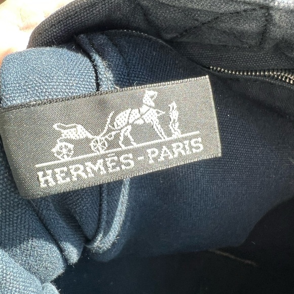 Hermes Vintage Toile Fourre Tout PM (Authentic) - Picture 6 of 8